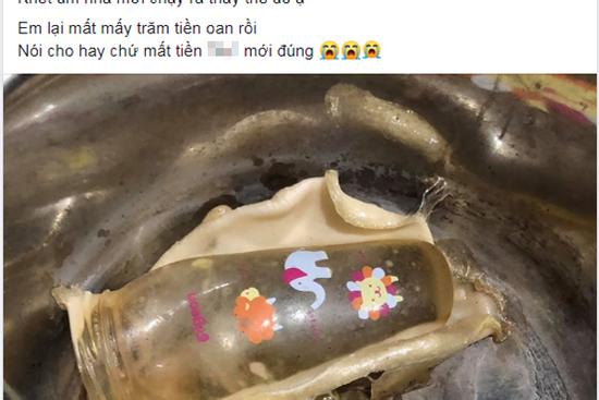 Lâu lâu mới luộc bình sữa tiệt trùng cho con, mẹ trẻ khiến dân mạng 'cười rớt hàm'