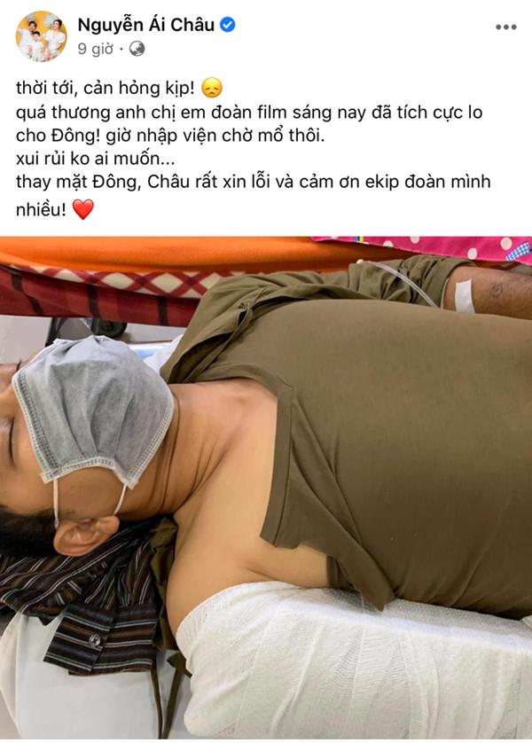 Huỳnh Đông gặp tai nạn gãy xương ống tay khi quay phim-5