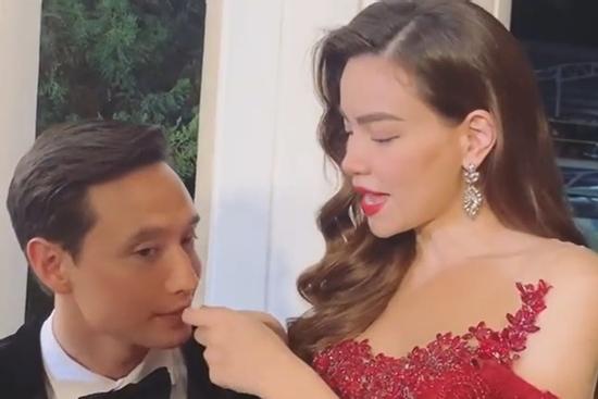 Hồ Ngọc Hà 'nhọc nhằn' dạy Kim Lý nói tiếng Việt