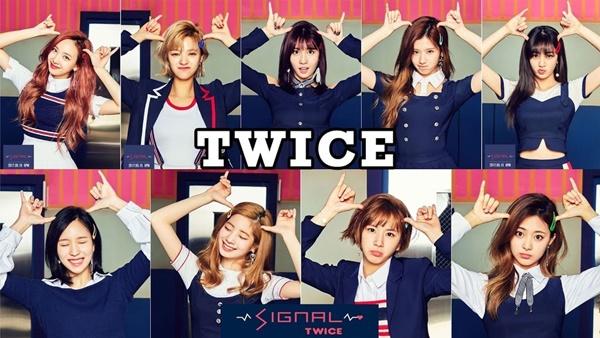 Signal (TWICE): Signal là mini album thứ bốn của TWICE, phát hành ngày 15/5/2017. Chỉ sau tuần đầu phát hành, album đã tiêu thụ được 250.000 bản. Nhóm gây ấn tượng khi theo đuổi phong cách preppy (học đường) với phần vũ đạo đáng yêu, trẻ trung. Hiện tại, album đã tẩu tán hơn 385.300 bản.