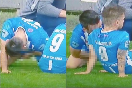 Cầu thủ thản nhiên phóng uế tại sân thi đấu, lộ bộ phận nhạy cảm trên sóng truyền hình