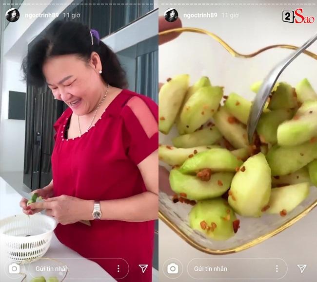 Bố mẹ Ngọc Trinh đích thân lau biệt thự 24 tỷ cho con gái-4