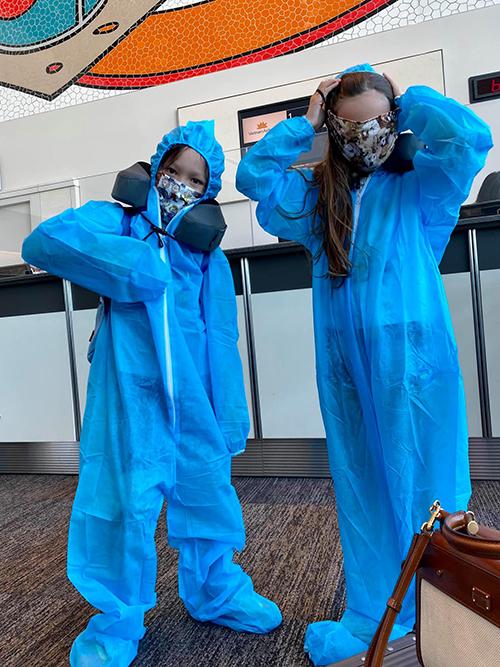 Hồng Nhung đi cách ly cùng các con-2