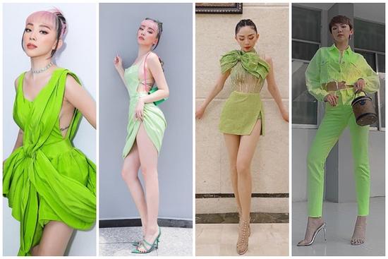 Tóc Tiên cân đẹp mọi trang phục xanh nõn chuối khó nhằn