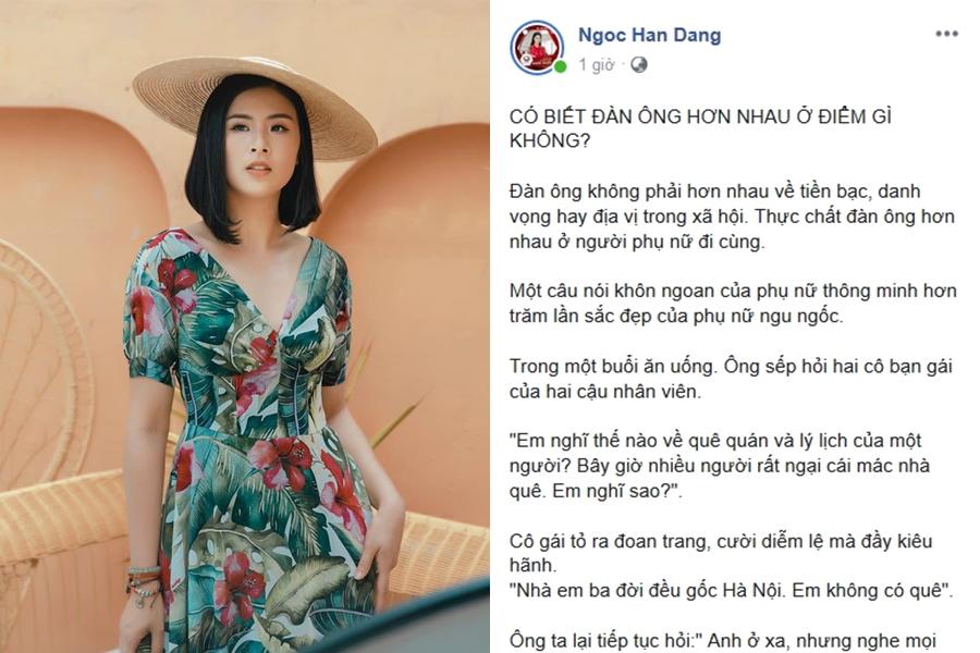 Ngọc Hân bàn luận về đàn ông, thắc mắc của chồng sắp cưới gây chú ý-1