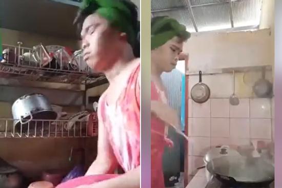 Cười sái quai hàm nhìn thanh niên ấm ức làm việc nhà, ai làm nên cơ sự này?