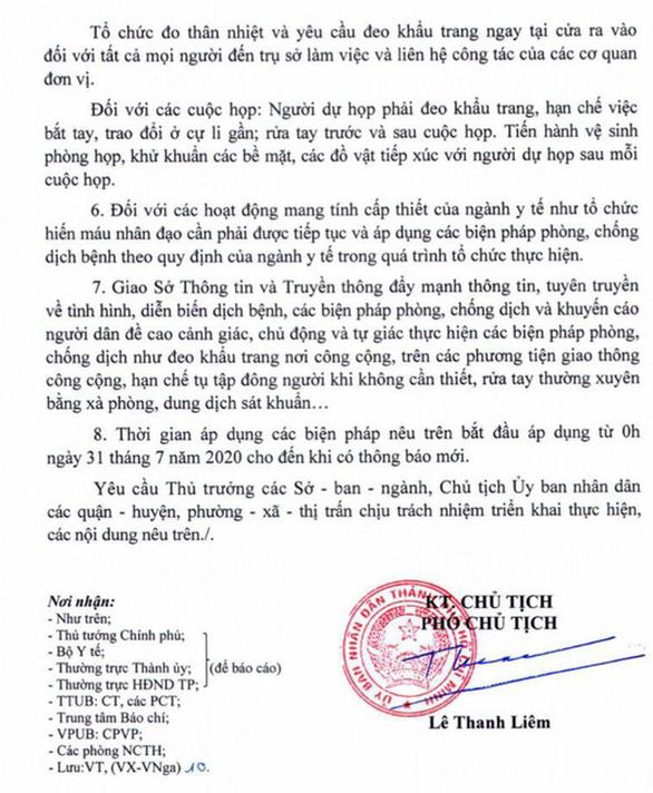 KHẨN: TP.HCM yêu cầu từ 0h đêm nay 31/7, cấm tụ tập 30 người, đóng cửa bar, vũ trường...-2