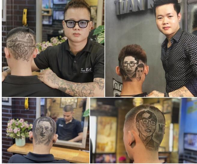 Cạo tóc tạo hình nhân viên y tế ở Đà Nẵng để cổ vũ chống dịch-2