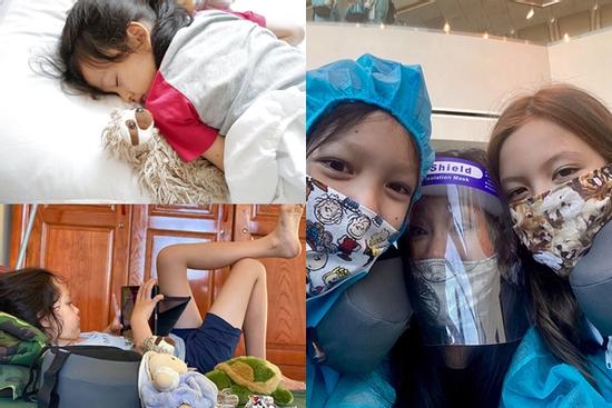 Các con Hồng Nhung 'tận hưởng' cuộc sống cách ly