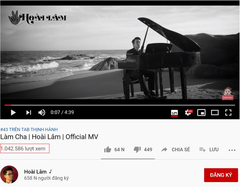 Khán giả tràn vào Youtube xem MV mới mà cũ của Hoài Lâm vì quá cảm xúc-1