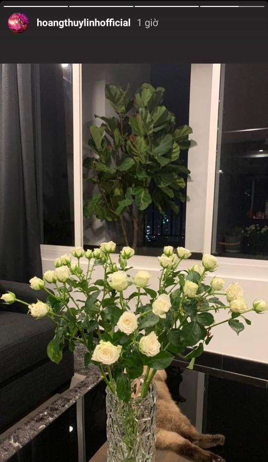 Không gian sống sang trọng tràn ngập sắc hoa của Hoàng Thùy Linh-4