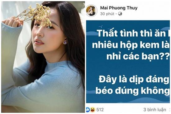 Mai Phương Thúy ăn kem để hết... thất tình