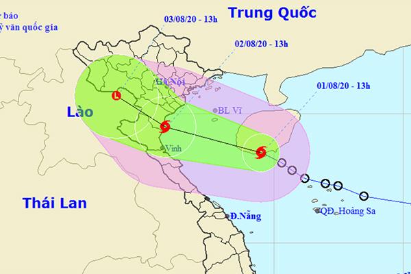 Bão giật cấp 10 cách Thái Bình - Nghệ An 450 km, biển động rất mạnh-1