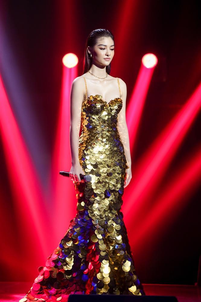 Á hậu Kiều Loan diện váy đuôi cá, bắn rap mắng kẻ chê mình chân dài não ngắn-2