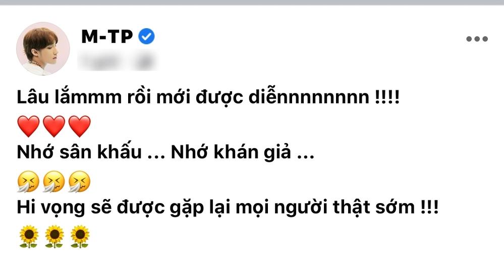 Sơn Tùng than nhớ sân khấu khi dịch Covid-19 diễn biến phức tạp-3