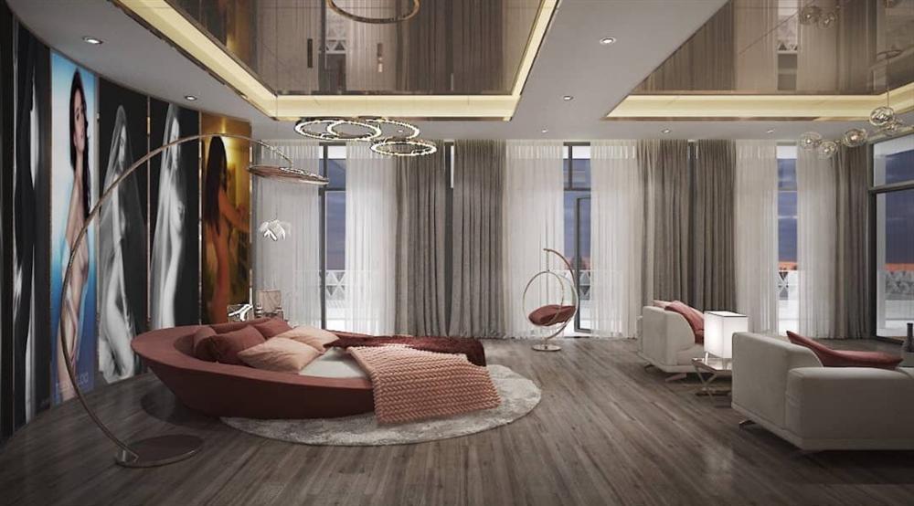 Bên trong biệt thự 45 tỷ của Ngọc Trinh, riêng ảnh đầu giường đổi 80 lần mới ưng-8