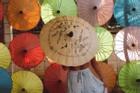 'Làng ô dù' đầy màu sắc nổi tiếng ở Thái Lan