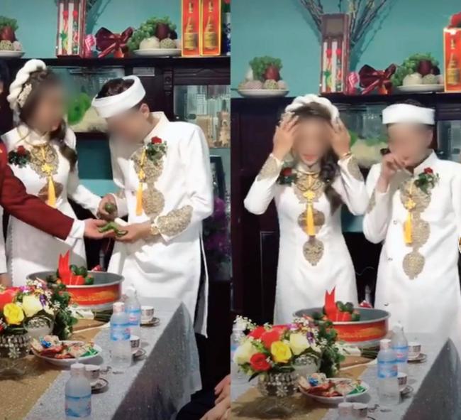 Lấy được vợ sướng không chịu được, thanh niên luống cuống lúc cầm trầu cau khiến ai nấy cười bò-2