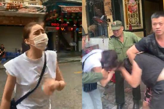 HOT: Lưu Đê Ly và anti-fan ẩu đả, giật tóc túi bụi trên phố Hàng Buồm