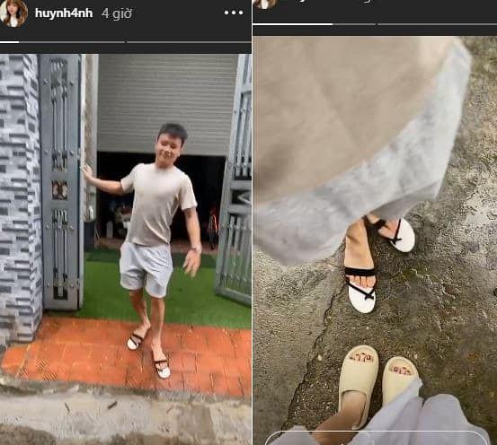 Huỳnh Anh check-in nhà Quang Hải, quay cảnh bạn trai chơi trò ném dép cực lầy-2