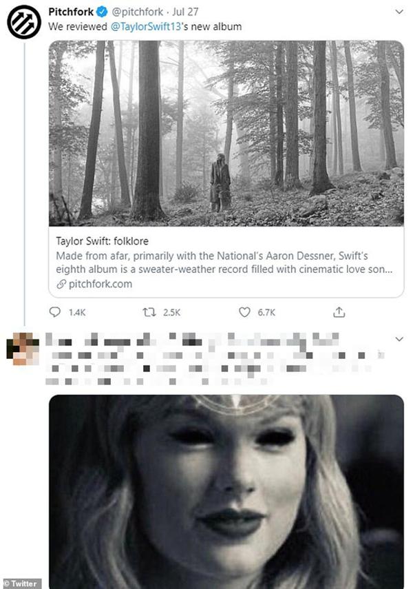 Fan cuồng Taylor Swift dọa đốt nhà biên tập viên Pitchfork vì dám chấm album Folklore 8.0 điểm-2