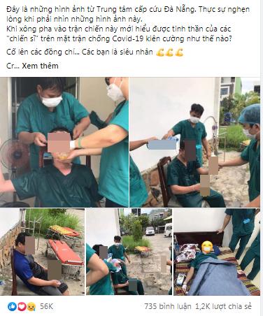 Ảnh bác sĩ Đà Nẵng làm việc kiệt sức chống Covid-19 nhận hơn 50k like-1