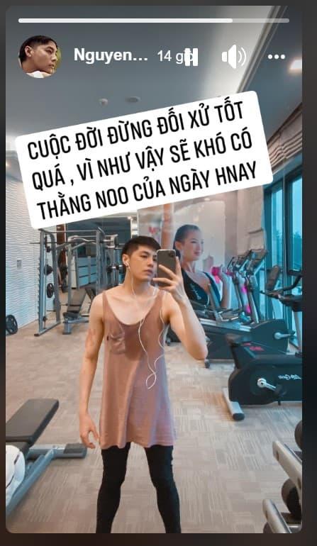 Đi tập gym, Noo Phước Thịnh khiến dân mạng hết hồn vì tưởng đang mặc váy-5