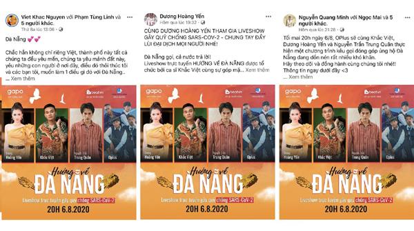 Khắc Việt, Trung Quân tham gia liveshow trực tuyến gây quỹ ‘Hướng về Đà Nẵng’-2