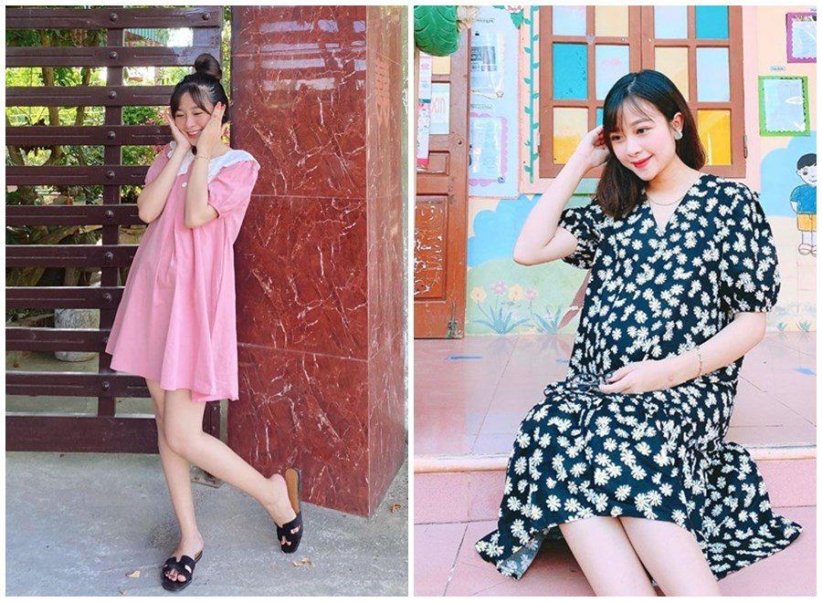 Cùng mang bầu sắp sinh: Vợ Phan Văn Đức giữ dáng, công chúa béo tăng cân vẫn xinh-5