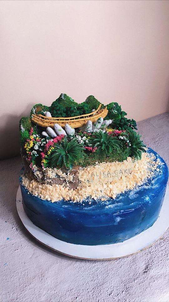 9X tự làm bánh kem đại dương biểu tượng cầu Vàng cổ vũ tinh thần người Đà Nẵng chống dịch-2