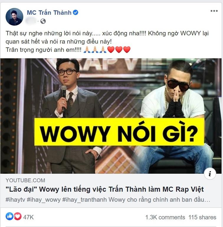 Lão đại WoWy: Trấn Thành có năng lực phi thường-5