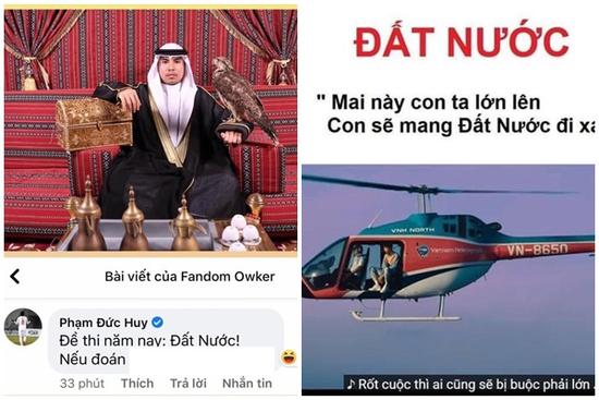 Dân mạng gọi tên Đen Vâu, Đức Huy sau môn thi Ngữ văn 2020