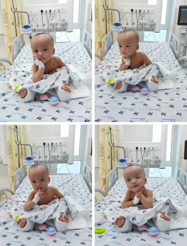 Những khoảnh khắc đáng yêu của Trúc Nhi - Diệu Nhi: Cười tít mắt, chống cằm suy tư-1