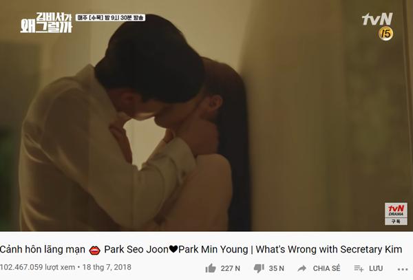 Cảnh hôn của Park Seo Joon và Park Min Young trong Thư ký Kim sao thế? đạt hơn 100 triệu view-1