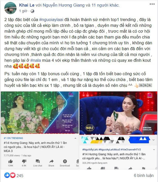 Đạo diễn sân khấu Người Ấy Là Ai lên tiếng về tập bị mất dữ liệu của em gái Hoàng Thùy-2