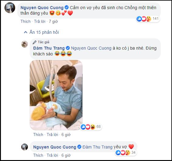 Đàm Thu Trang lộ diện sau sinh, Cường Đô La lập tức rắc ngập thính thơm-2