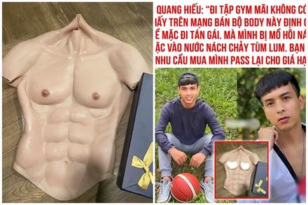 Hồ Quang Hiếu rao bán áo silicon để fake body 6 múi cực mặn