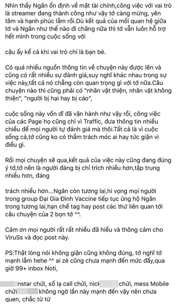 ViruSs nhận mọi lỗi lầm khi chia tay Ngân Sát Thủ: Mình đáng bị chỉ trích-2
