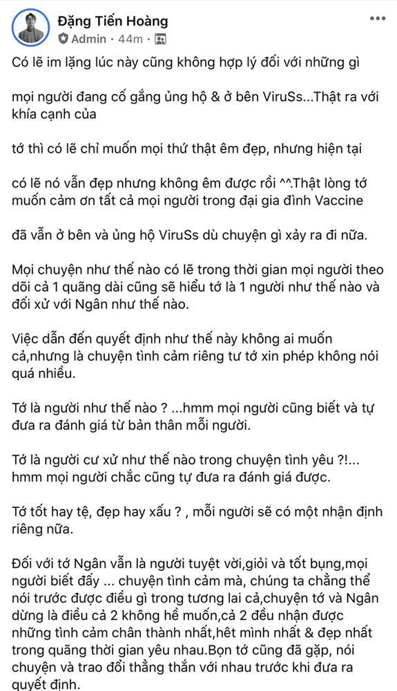ViruSs nhận mọi lỗi lầm khi chia tay Ngân Sát Thủ: Mình đáng bị chỉ trích-1