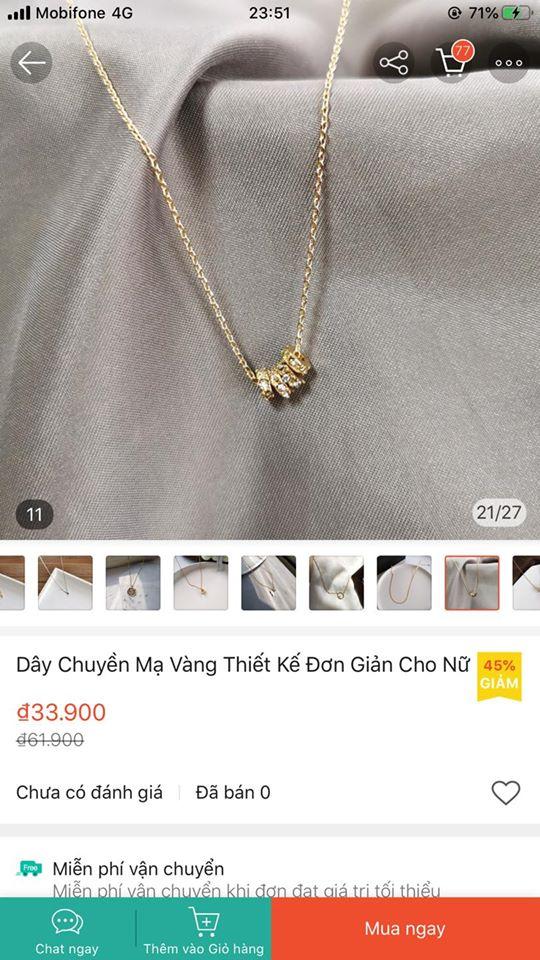 Cô gái chưng hửng khi phát hiện sợi dây chuyền vàng người yêu tặng giá trị chỉ 34k-2