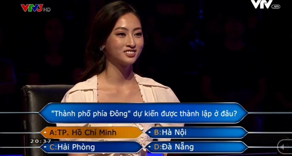 Hoa hậu Lương Thùy Linh xuất sắc giành 22 triệu đồng tại Ai Là Triệu Phú-2