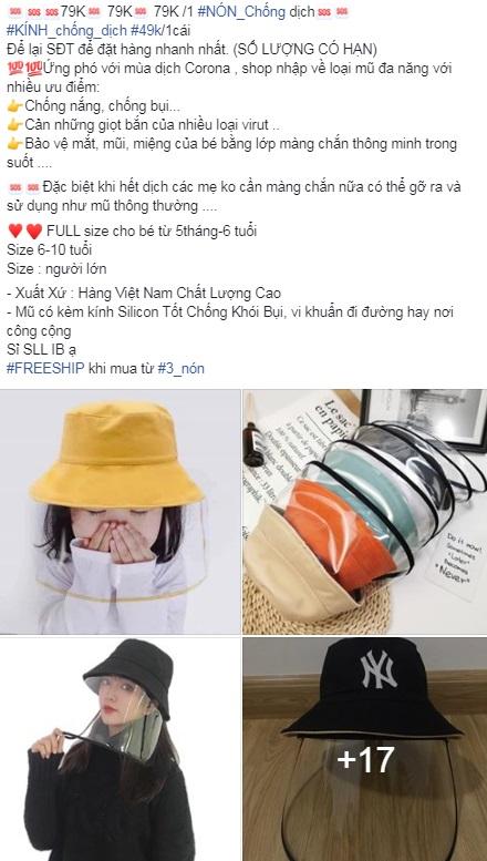 Trang Trần bị nghi đội giá bán nón và kính chống dịch Covid-19 cao gấp 10 lần-5
