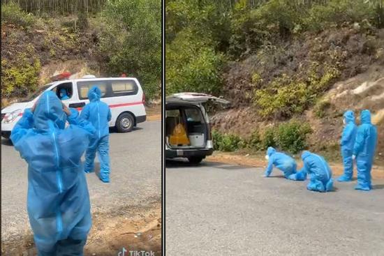 Rơi nước mắt chuyến đi cuối cùng trong đơn độc của một bệnh nhân Covid-19