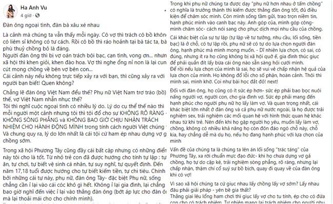 Showbiz liên tiếp phốt ngoại tình, dân mạng vỗ tay rào rào dưới status Hà Anh-1