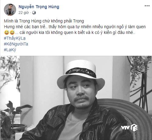 Bị nhầm là chồng Âu Hà My, Trọng Hùng Về Nhà Đi Con khổ sở thanh minh-2