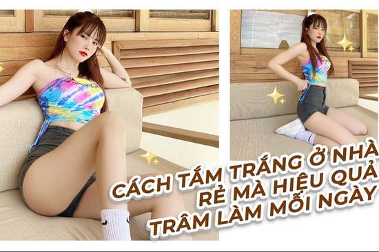 Sau khi bị chê béo và già trên gameshow, Thiều Bảo Trâm hướng dẫn cách tắm trắng siêu rẻ tại nhà