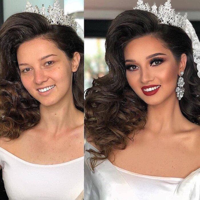 Loạt ảnh các cô dâu trước và sau được họa mặt chứng minh cho sức mạnh vô địch của make up-2