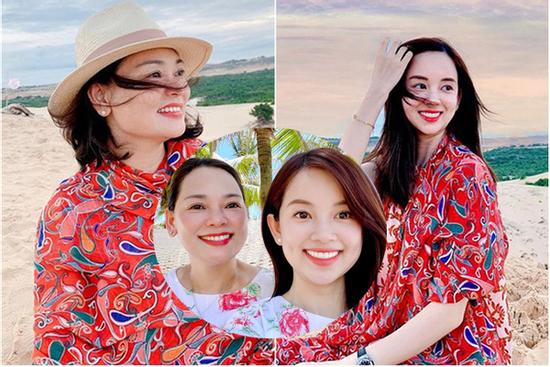 Nhan sắc U60 mẹ ruột Ly Kute trẻ trung khác nào chị em với con gái