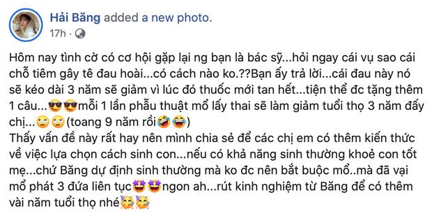 Hải Băng tiết lộ 3 lần sinh mổ giảm mất 9 năm tuổi thọ, hội chị em đua nhau vào đồng cảm-2