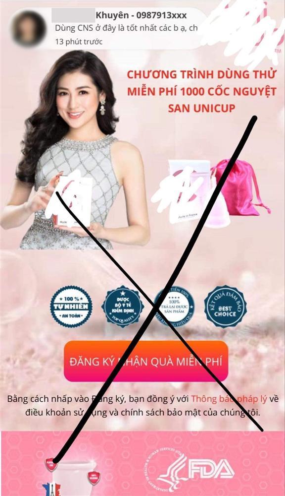 Á hậu Tú Anh bị shop online lợi dụng hình ảnh bán cốc nguyệt san-1